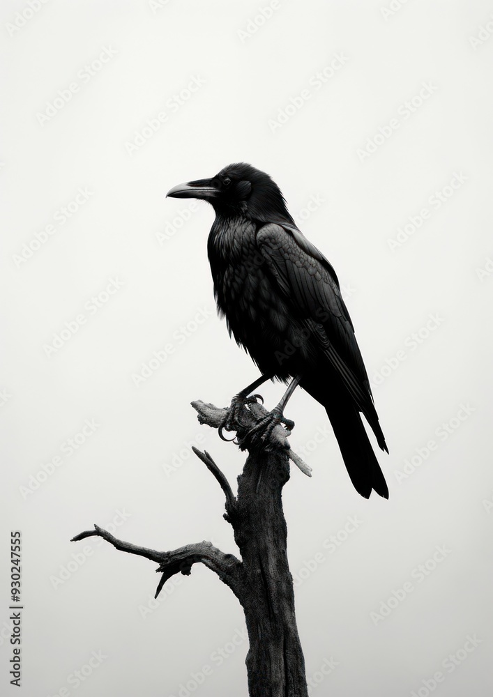 Fototapeta premium A crow animal black bird.