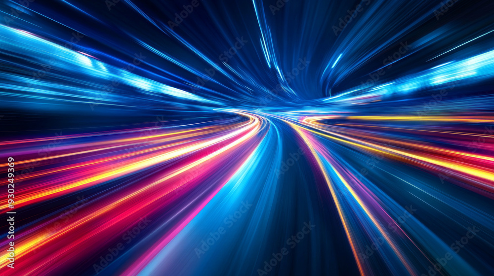 Car motion trails with speed light streaks, creating a background with blurred, fast-moving light effects. Showcases racing cars and dynamic flash effects on a city road with long exposure night light Car motion trails with speed light streaks, creating a background with blurred, fast-moving light effects. Showcases racing cars and dynamic flash effects on a city road with long exposure night light