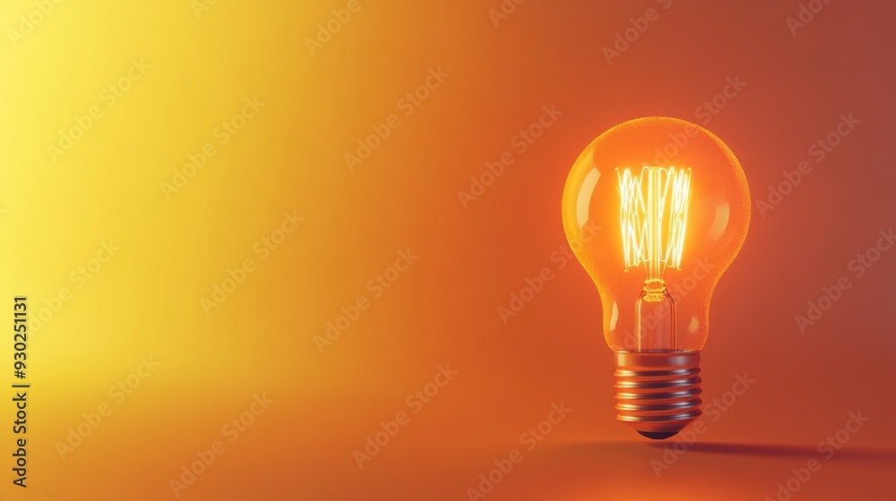 A vibrant image of a glowing light bulb set against a yellow-orange gradient background, symbolizing creativity, innovation, and bright ideas. A vibrant image of a glowing light bulb set against a yellow-orange gradient background, symbolizing creativity, innovation, and bright ideas.