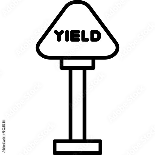 Yield Sign Icon