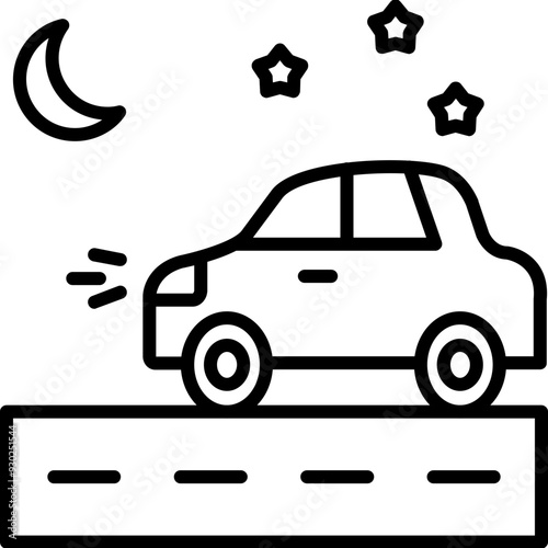 Night Driving Icon