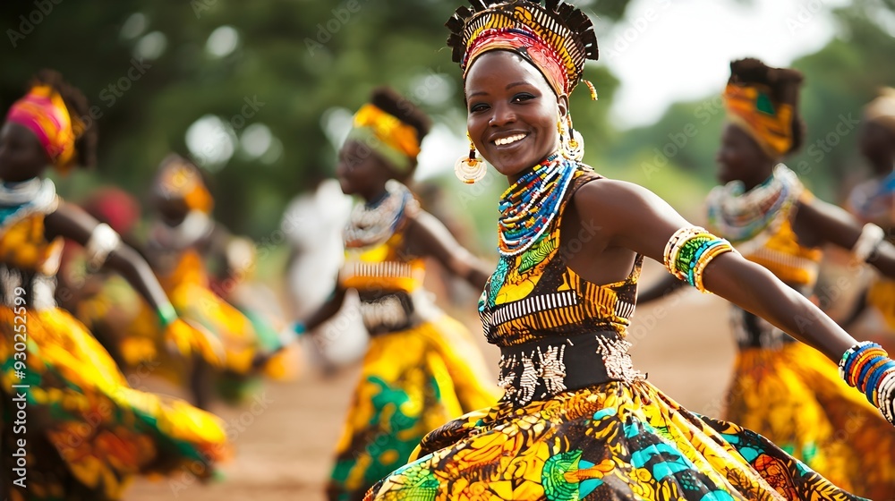 Vibrant and Joyful Traditional African Community Festival Dance Performance Vibrant and Joyful Traditional African Community Festival Dance Performance