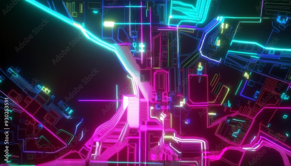 Naklejka premium Privacy concerns with digital maps.