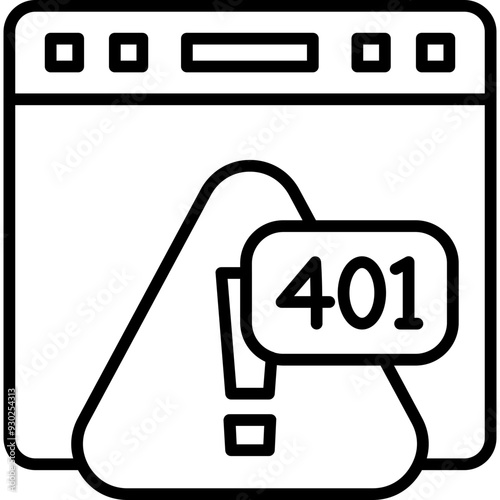 Error 401 Icon