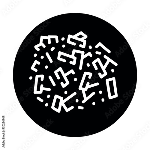 Fuel pellets line black icon. Sign for web page, mobile app, button, logo.