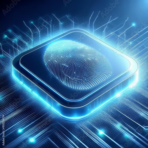 Finger Print Cyber Security Digital wallet secured with biometric authentication