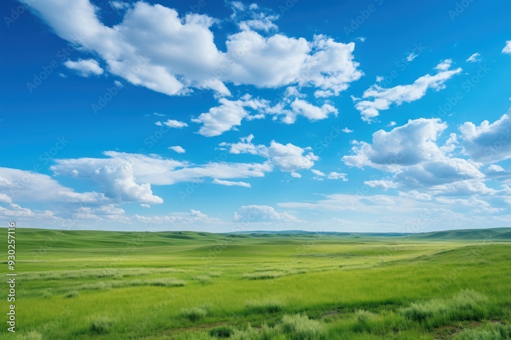 Panoramic grassland landscape sky outdoors horizon. Panoramic grassland landscape sky outdoors horizon.