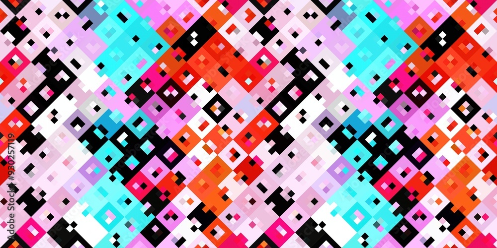 Ditzy pixel abstract rainbow seamless border pattern backdrop. Modern playful variegated repeating graphic design for kids, textile and home decor trim edge. Ditzy pixel abstract rainbow seamless border pattern backdrop. Modern playful variegated repeating graphic design for kids, textile and home decor trim edge.