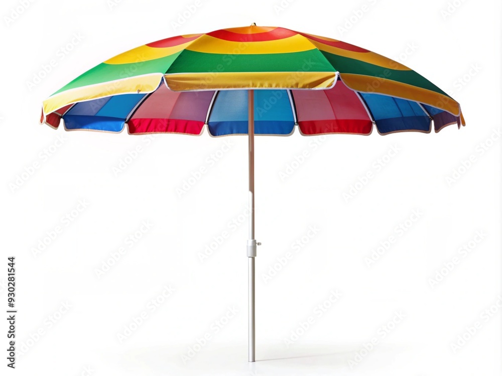 Beach Umbrella Isolated on White Background Beach Umbrella Isolated on White Background