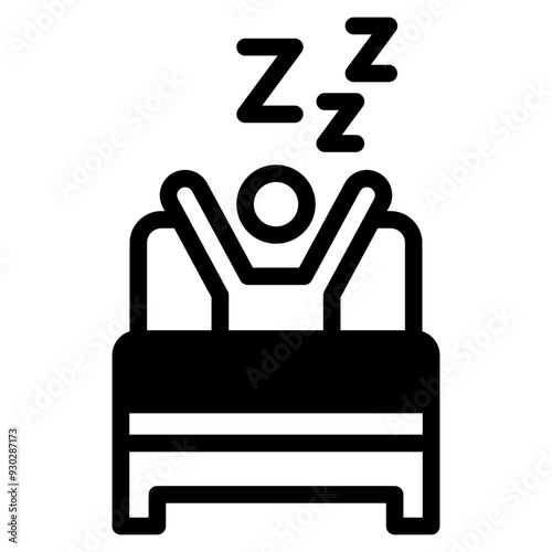 sleeping icon vector