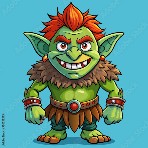 cartoon illustration of troll