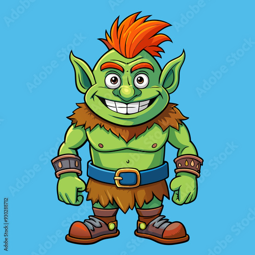 cartoon illustration of troll