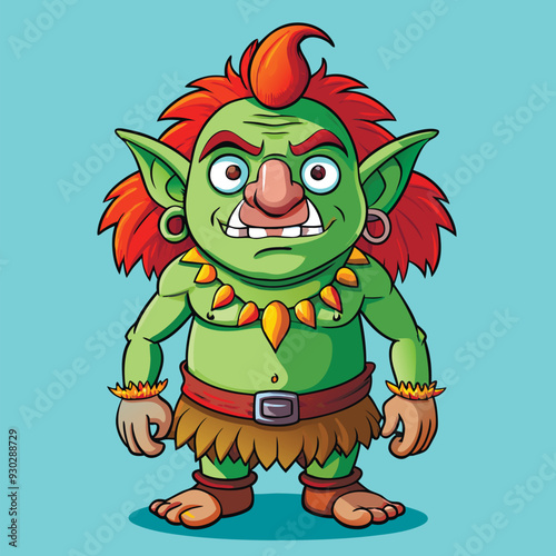 cartoon illustration of troll