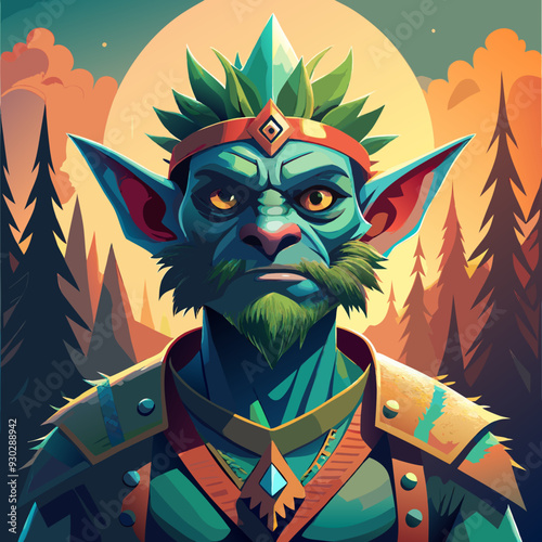 cartoon illustration of troll