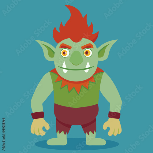 cartoon illustration of troll
