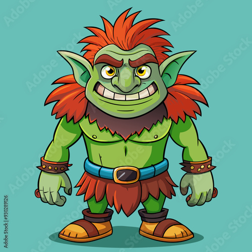 cartoon illustration of troll