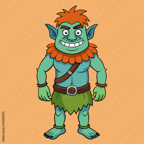 cartoon illustration of troll