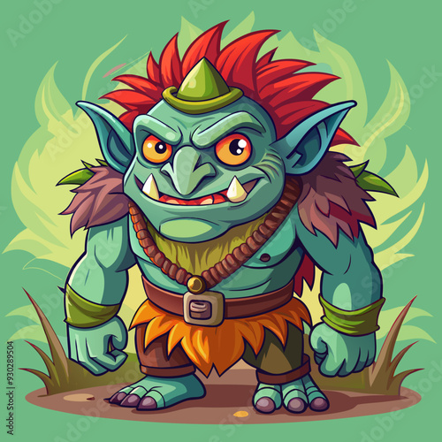 cartoon illustration of troll