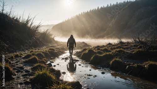 Marsh Mysteries in Foggy Winter: The Voyager's Jaunt Surrounded in Landslide