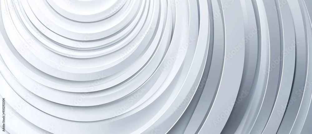Abstract White Curved Geometric Pattern Abstract White Curved Geometric Pattern