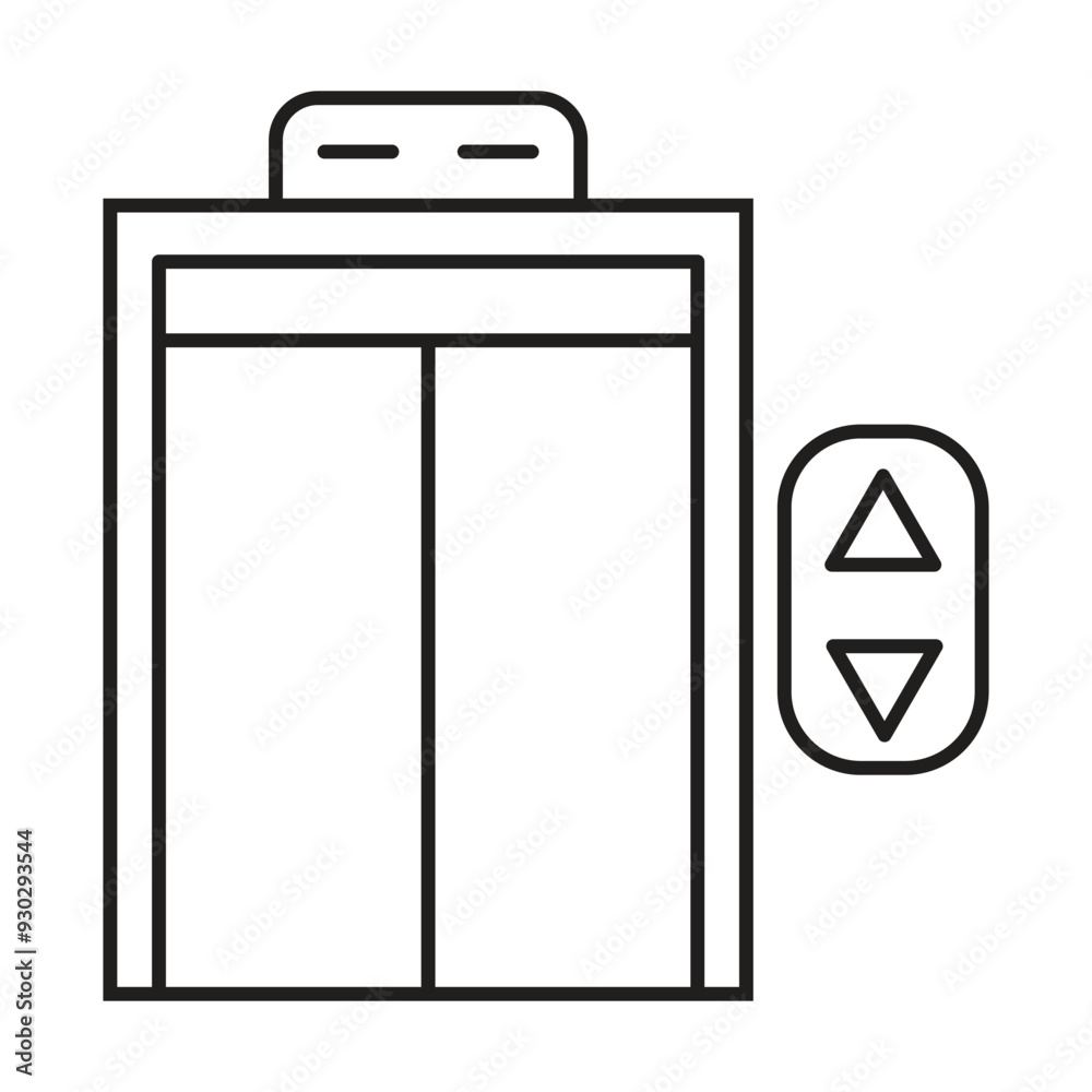 elevator icon vector on white background elevator icon vector on white background