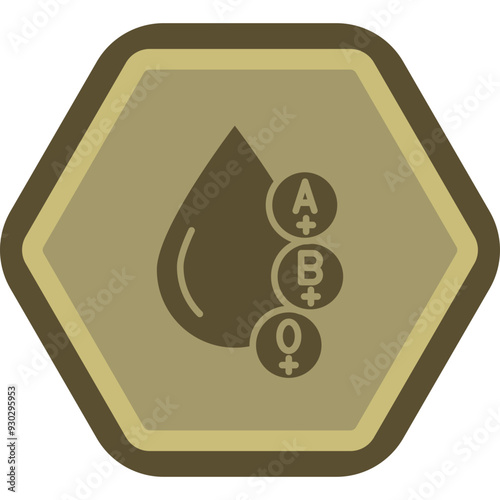 Blood Types Icon Design
