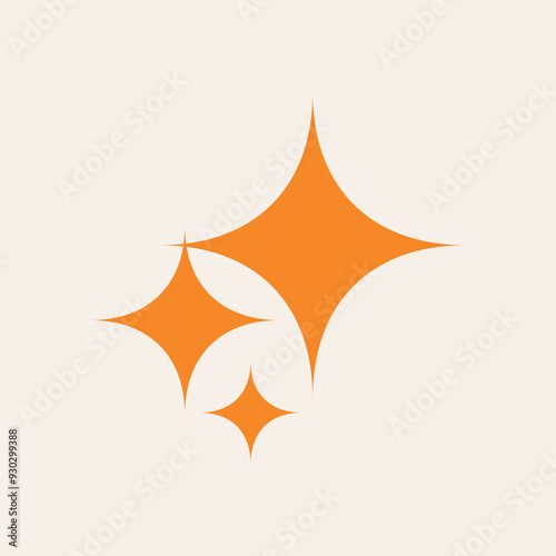 Mid Century Modern 50s Starburst Stars