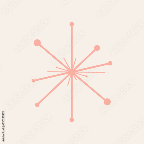 Mid Century Modern 50s Starburst Stars