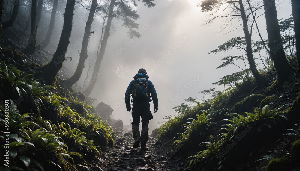 Cloud Forest Enigmas in Foggy Winter: The Pioneer's Jaunt Overwhelmed in Landslide