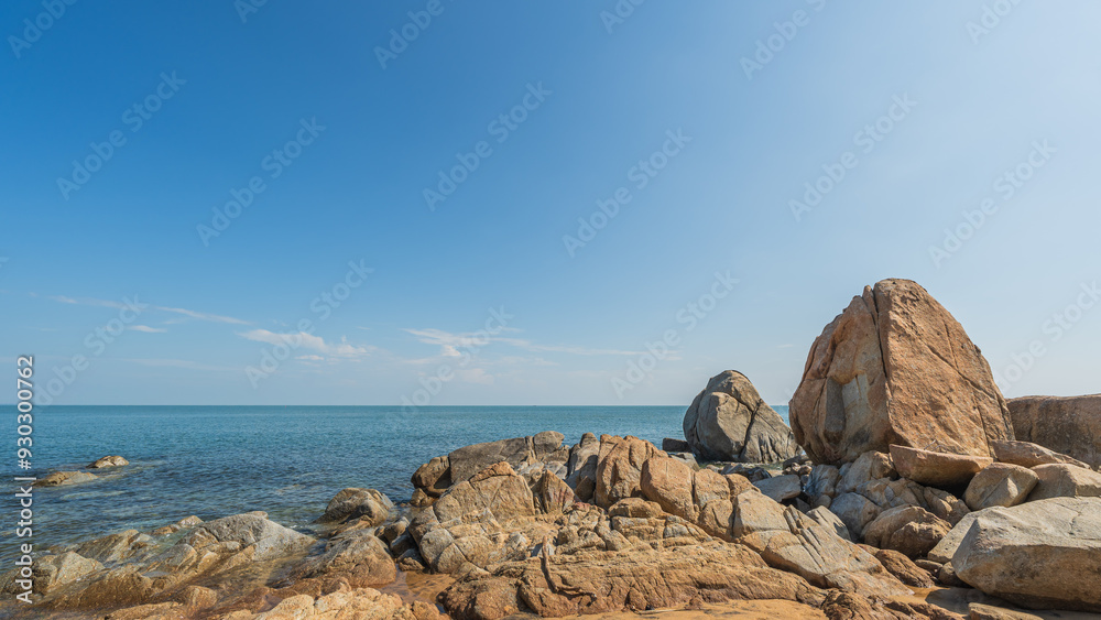 rocks on the beach, Stones sea landscape rocks on the beach, Stones sea landscape