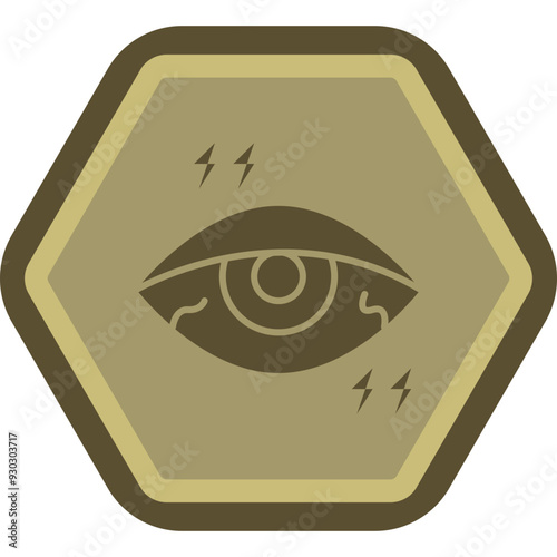 Painful Eye Icon Design
