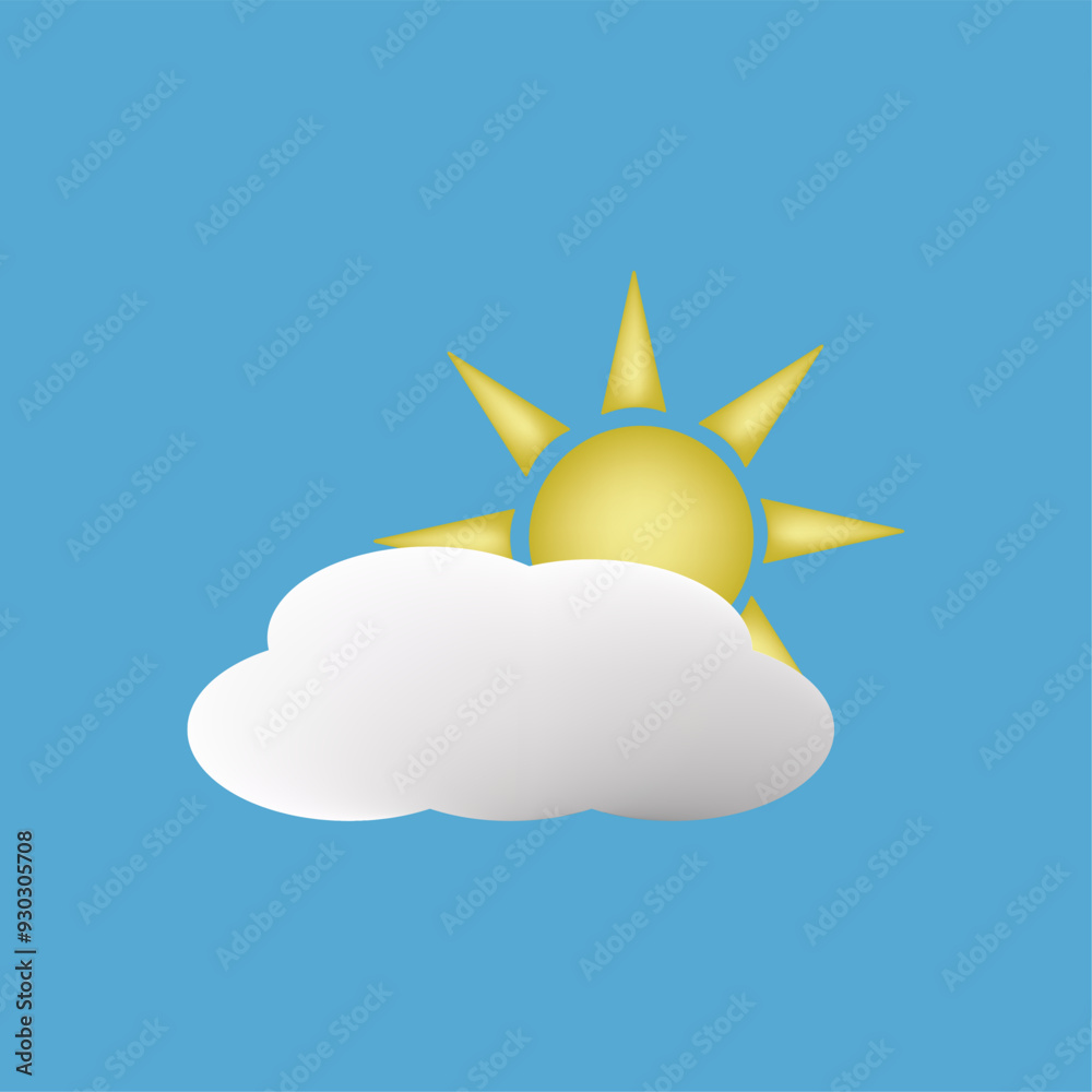 partly clouudy weather icon partly clouudy weather icon