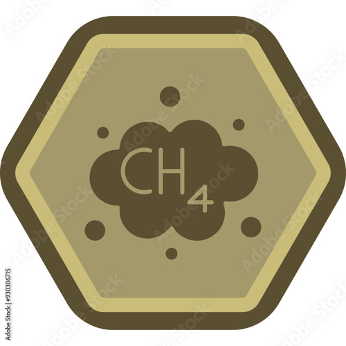 Methane Icon Design