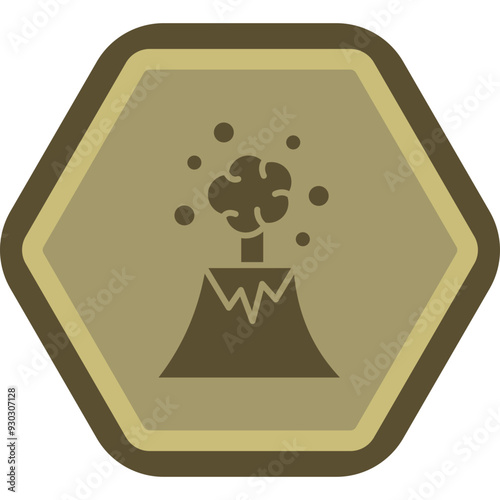 Volcano Icon Design