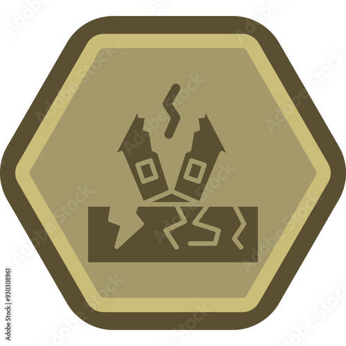 Earthquake Icon Design