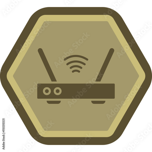 Wifi Router Icon Design photo