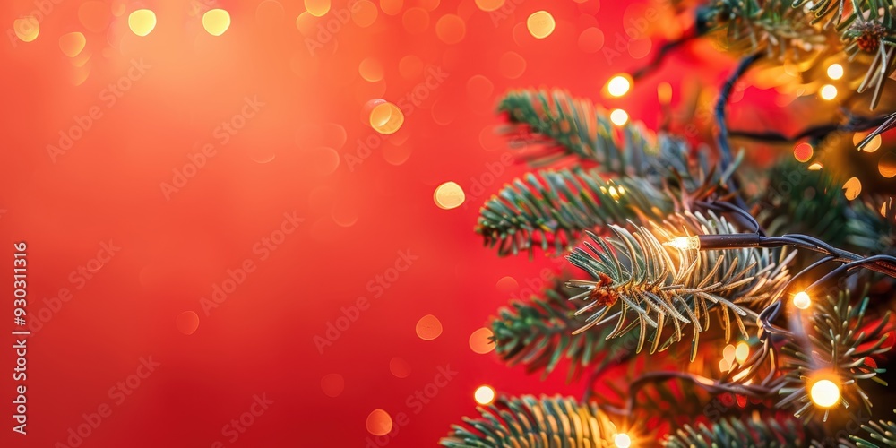 Twinkling lights on tree Twinkling lights on tree