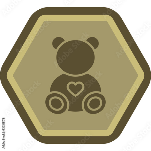 Teddy Bear Icon Design