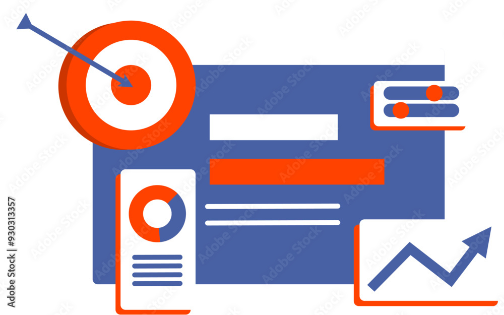Fototapeta premium Business analysis online
