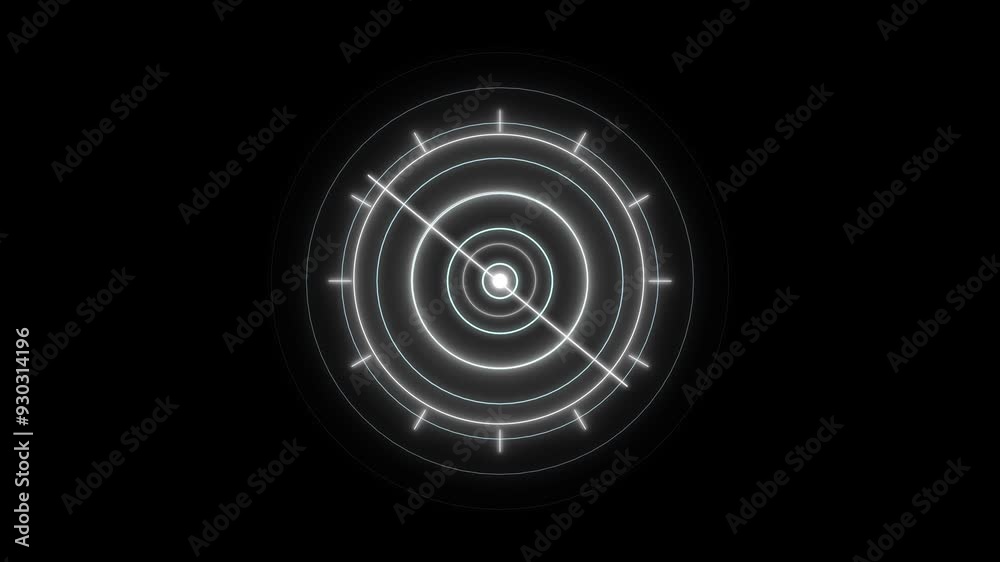 Animated Neon Glow Radar Screen Technology. Blue Neon Light Searching Radar Signal Concept -4k stock video. Animated Neon Glow Radar Screen Technology. Blue Neon Light Searching Radar Signal Concept -4k stock video.
