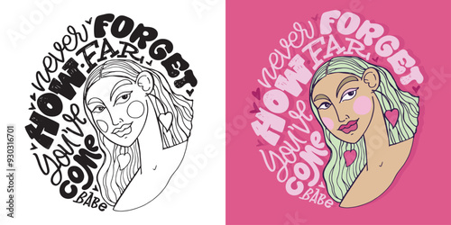Cute hand drawn doodle lettering quote. Lettering for t-shirt design, mug print, bag print, clothes fashion. 100% hand drawn vector image.