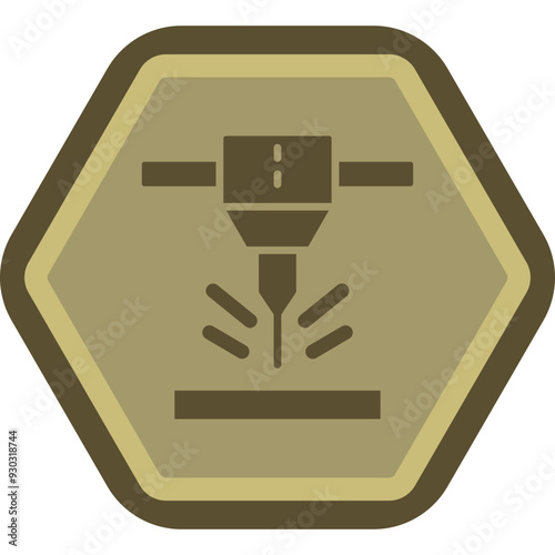 Cnc Machine Icon Design