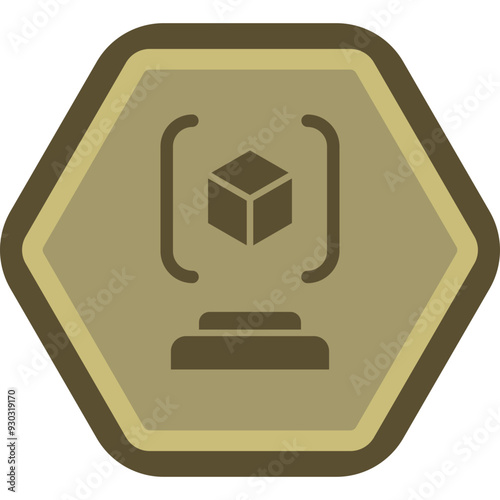 3d Scanner Icon Design