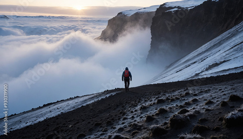 Iceland Wanders in Foggy Winter: The Seeker's Globetrot Overwhelmed in Landslide photo