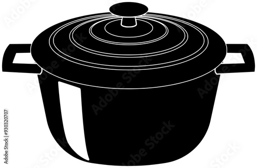 cooking illustration knife silhouette kitchen logo spatula icon utensil outline kitchenware pan tool food spoon equipment household restaurant plate shape cutlery pot chef for vector graphic