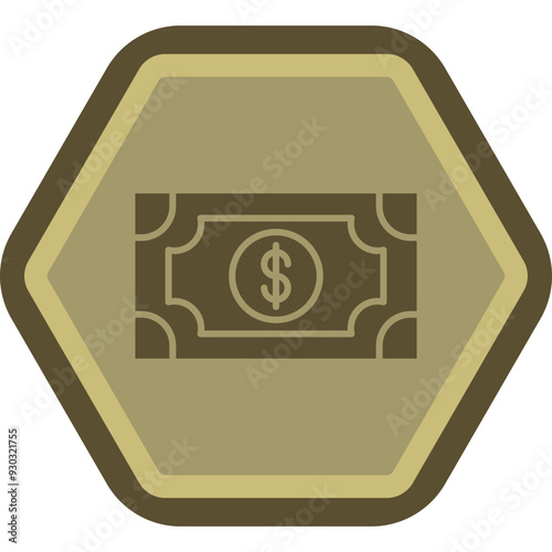 Obraz na plátně Banknote Icon Design