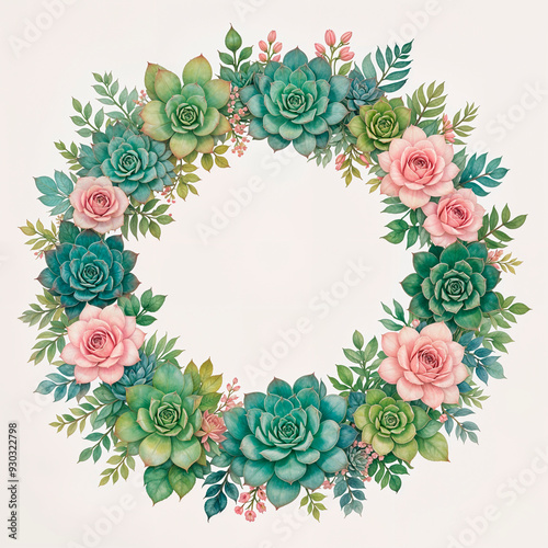 girnalda de flores de colores,
