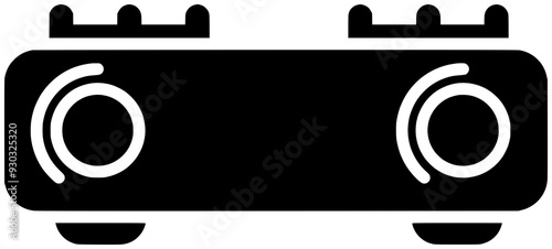 kitchen illustration cooking silhouette food logo stove icon home outline cook dinner house pan modern meal preparation hot dish shape cuisine interior chef for vector graphic background