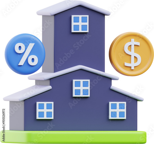 Property Investment 3D Icon