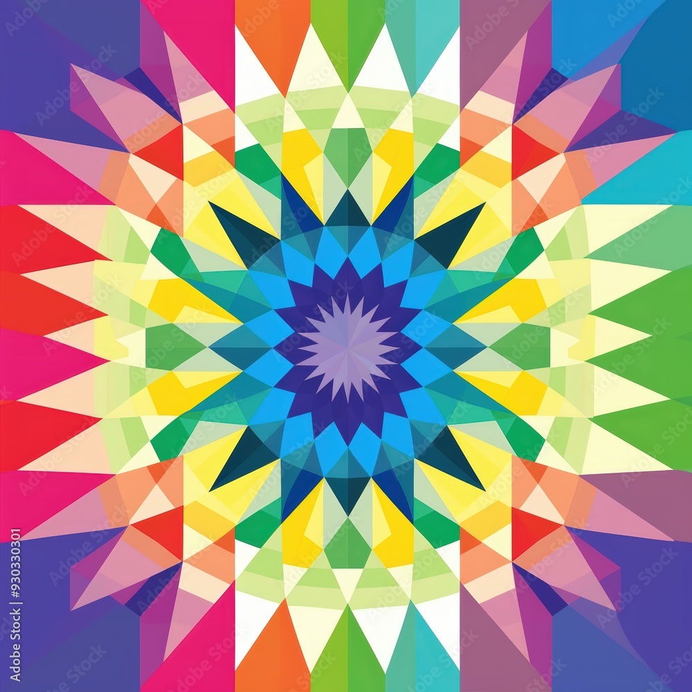 Colorful geometric pattern Colorful geometric pattern